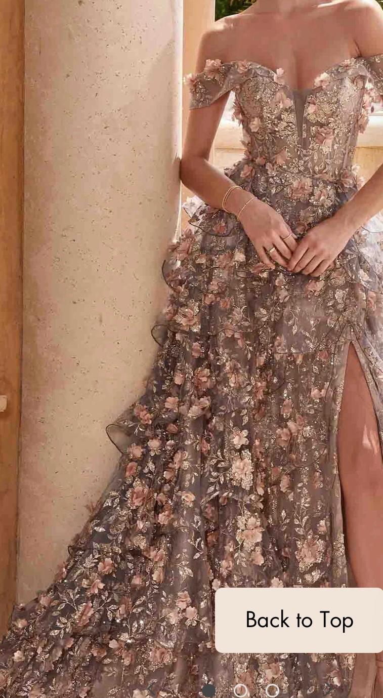 Evening floral dress