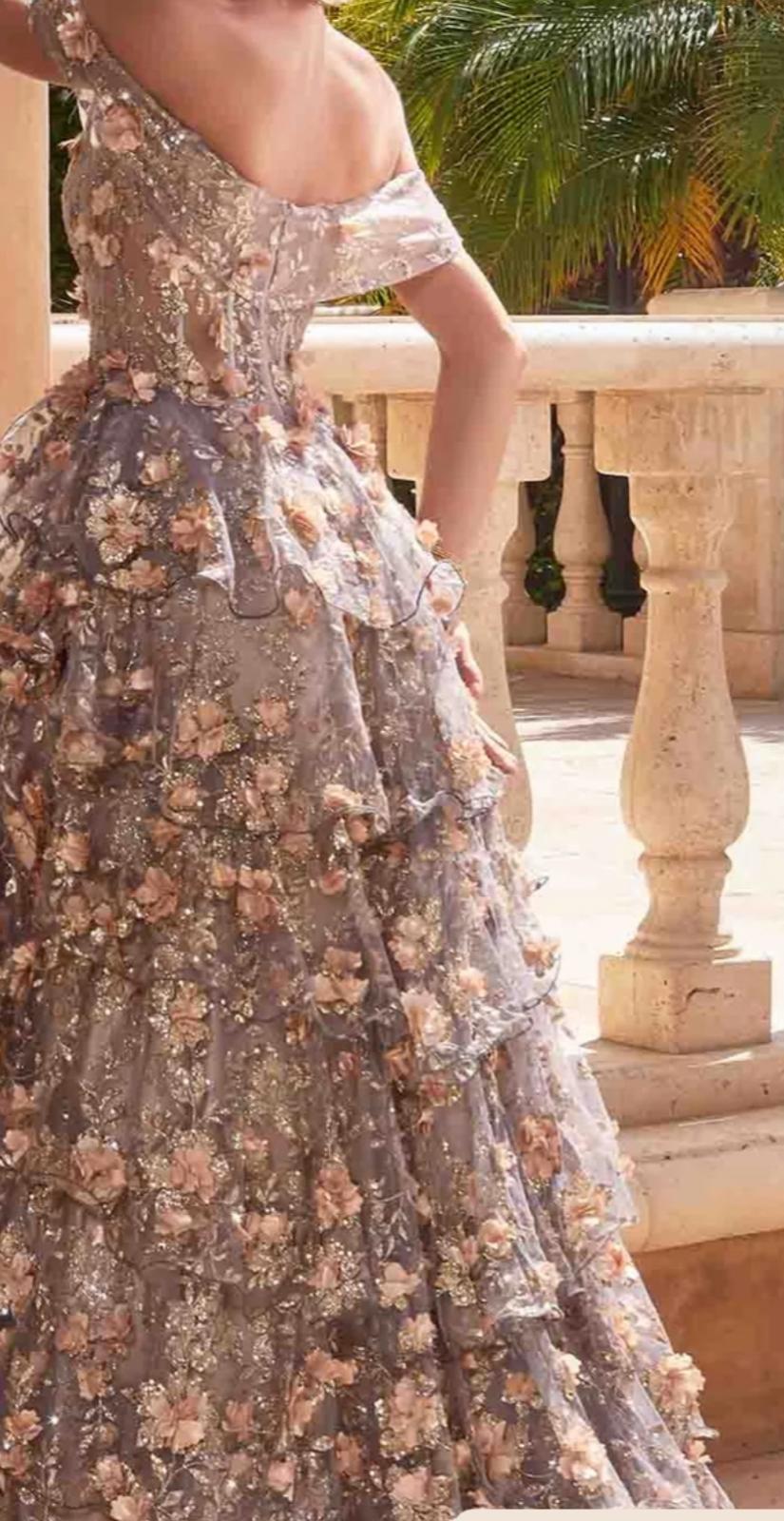 Evening floral dress